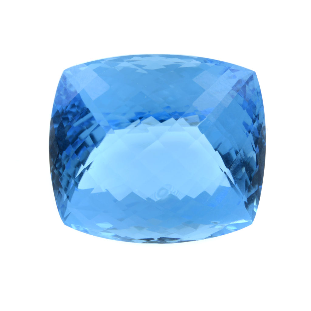 Rectangular-shape topaz, 121.55ct