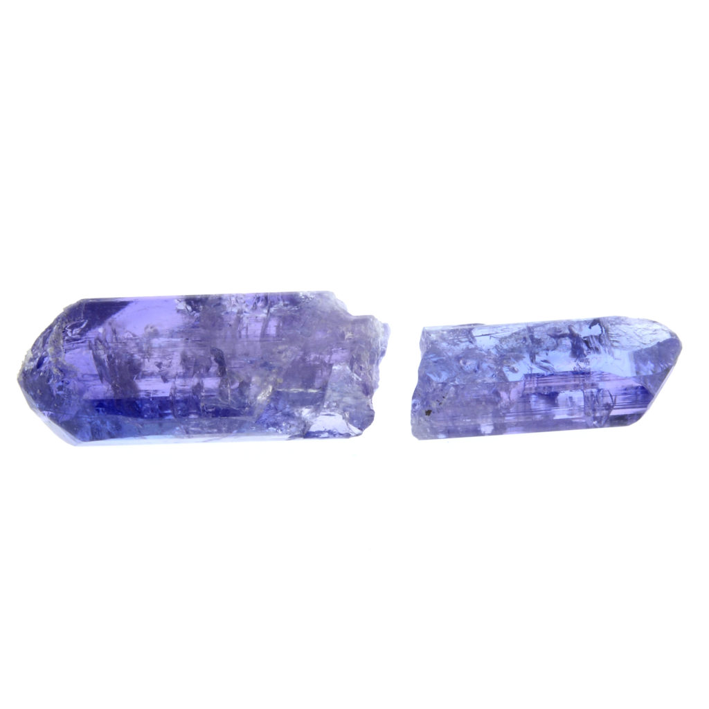 Two tanzanite crystals, 15.58ct