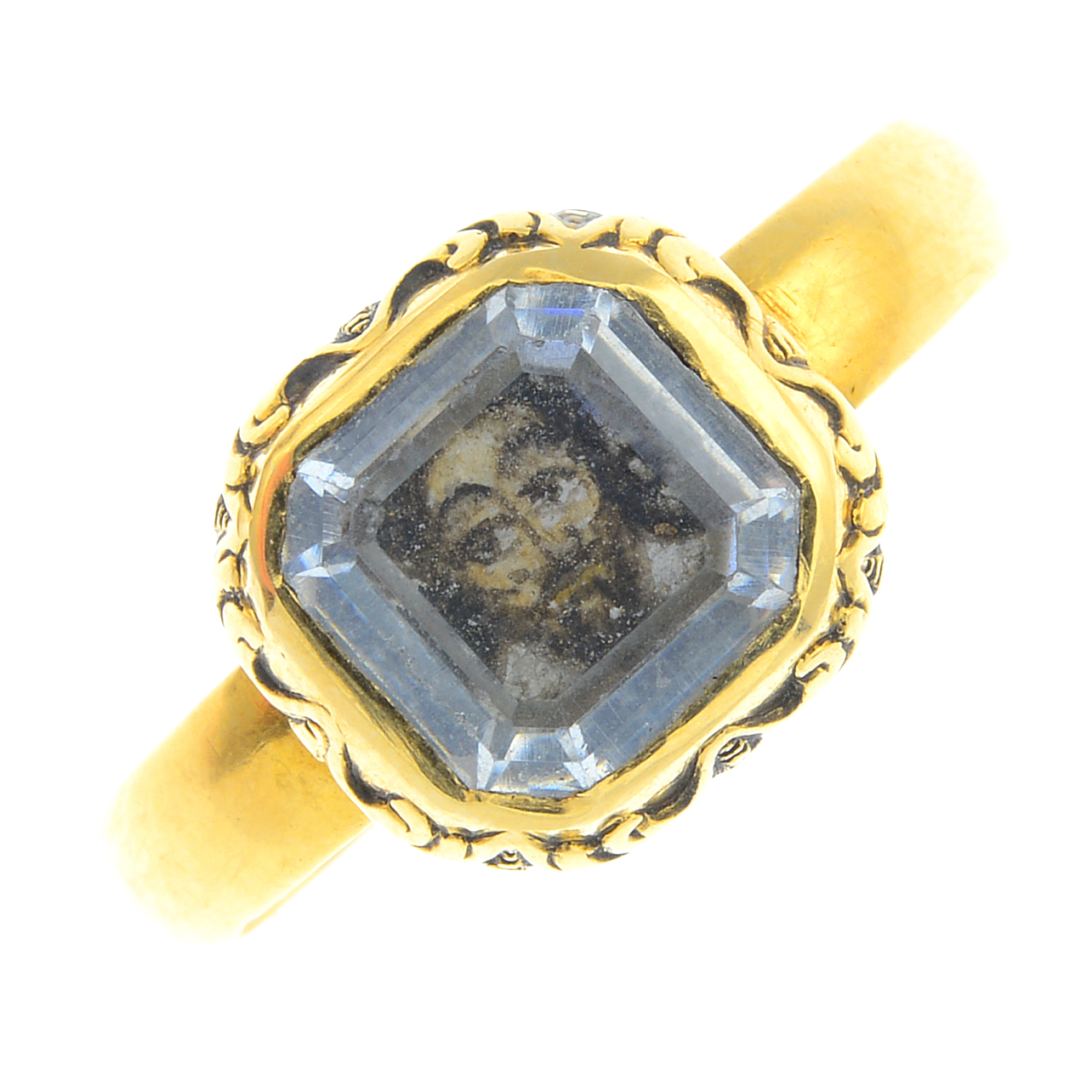 17th century Charles I Stuart crystal ring