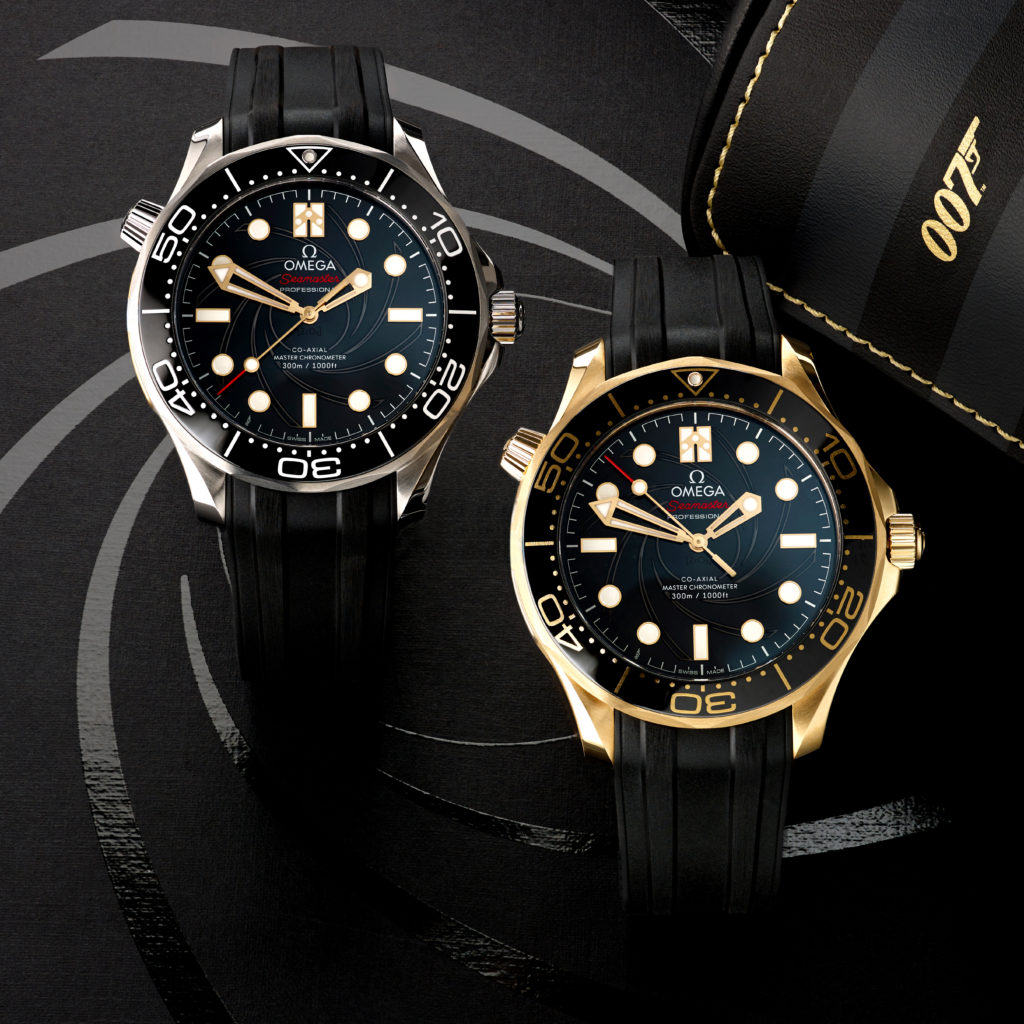 Very rare limited edition, Omega James Bond diver watch set.