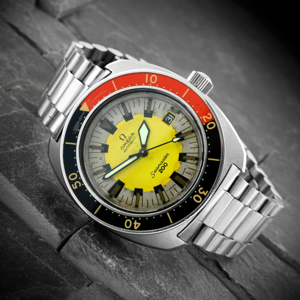 Omega Seamaster 'Banana Dial' - one of the dive watches 