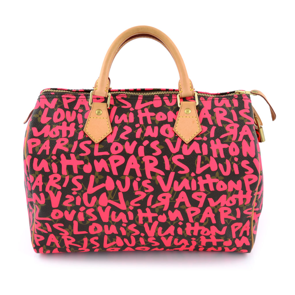 Neon Pink Monogram Stephen Sprouse Graffiti Speedy 30 handbag.