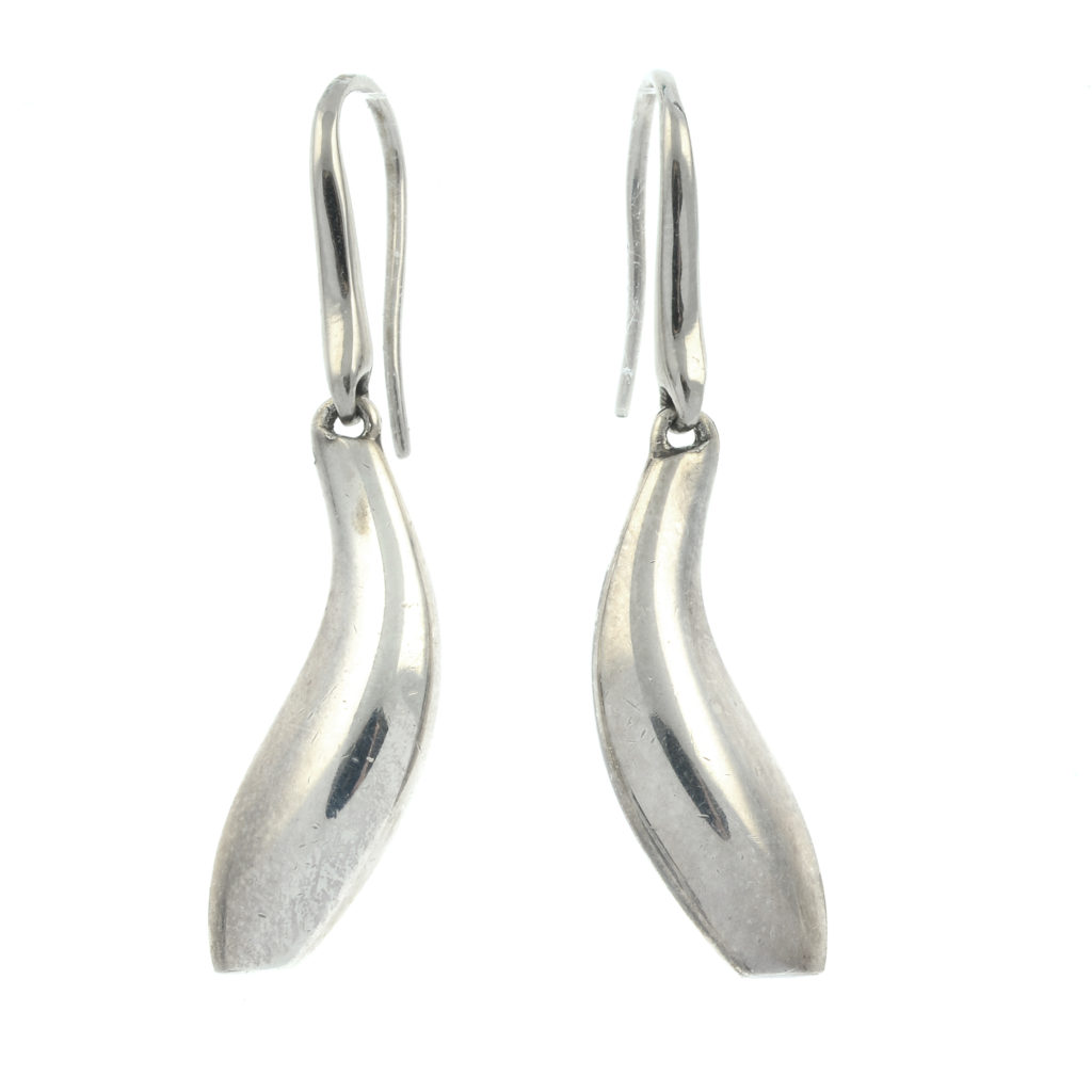 A pair of 'Fish' drop earrings, by Frank Gehry, for Tiffany & Co.