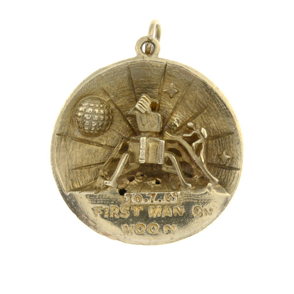 First Man On The Moon Apollo 11 commemorative pendant