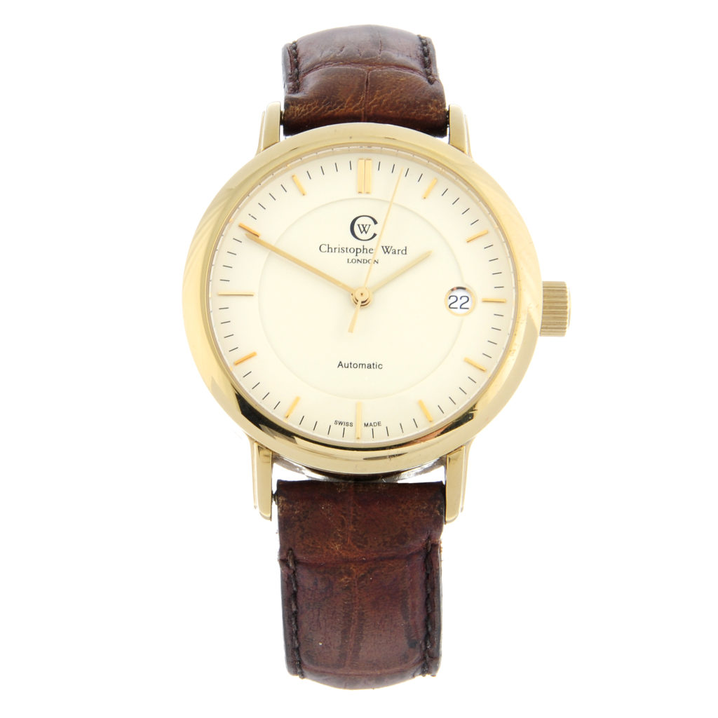 Christopher Ward C5 Malvern on brown leather strap