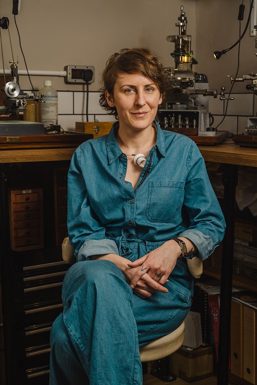 Rebecca Struthers, watchmaker. 
Photo credit: Mike Smith