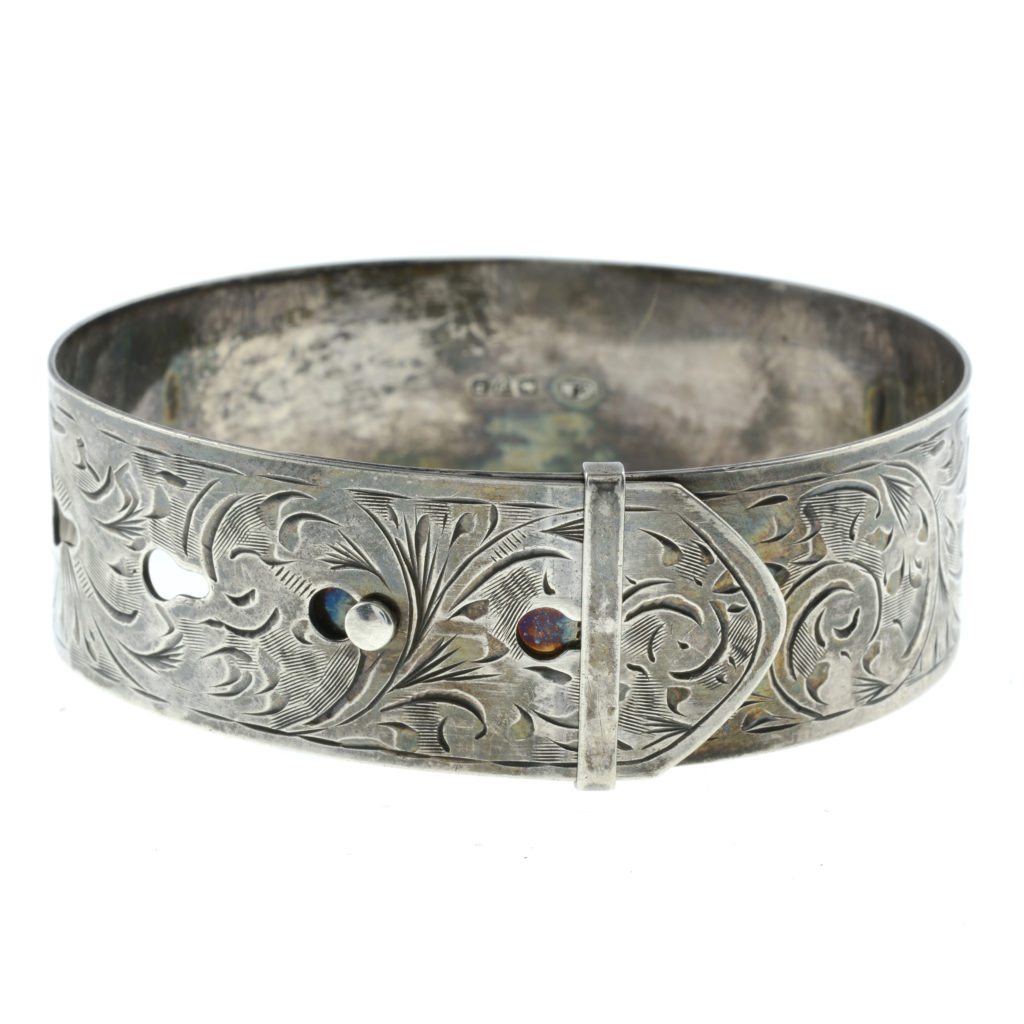 Charles Horner - early 20th century silver engraved bangle