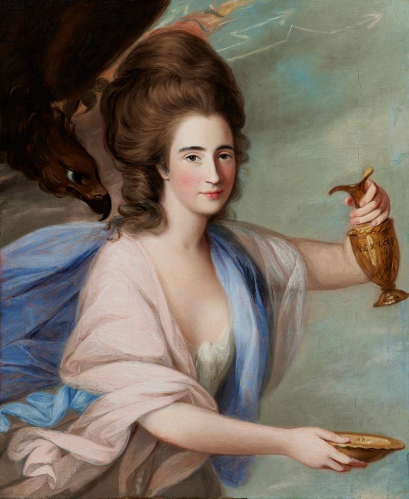 Diana Walpole as Hebe by Thomas Hickey 1781. Credit: Gorry Gallery, Dublin. 