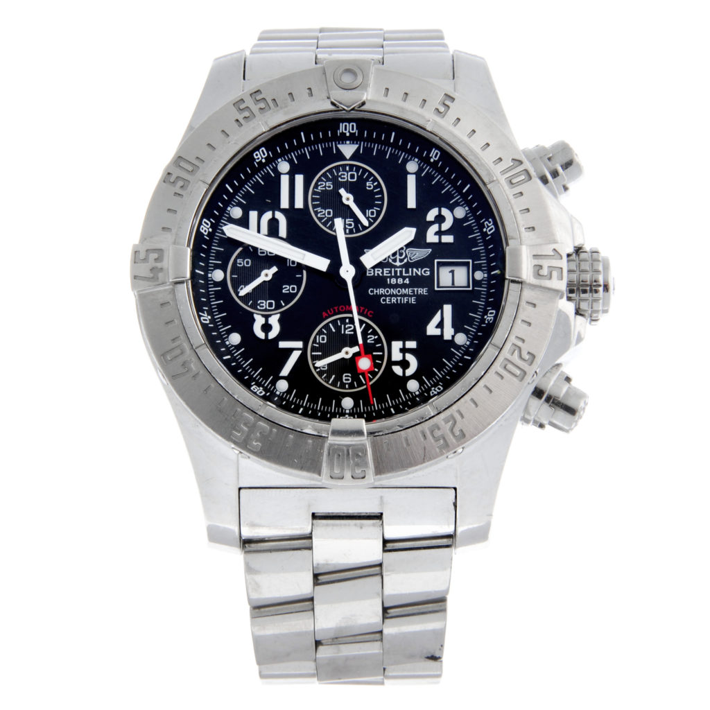 Breitling - an Avenger chronograph watch, 45mm.