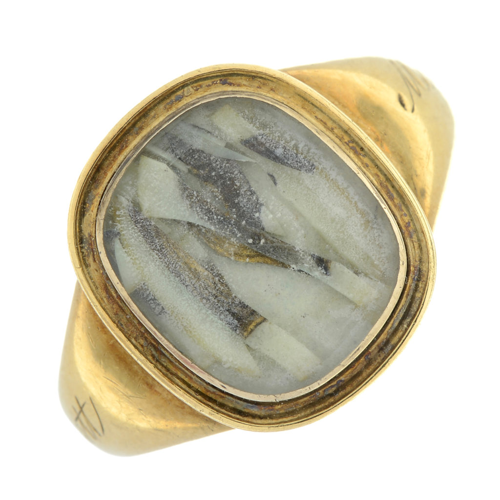 Gold mourning ring, for Jeremy Bentham