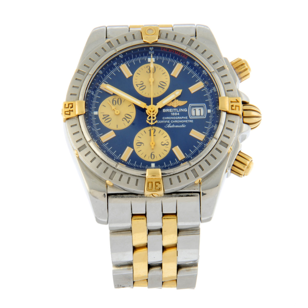 Breitling - a Chronomat Evolution chronograph watch, 43mm.