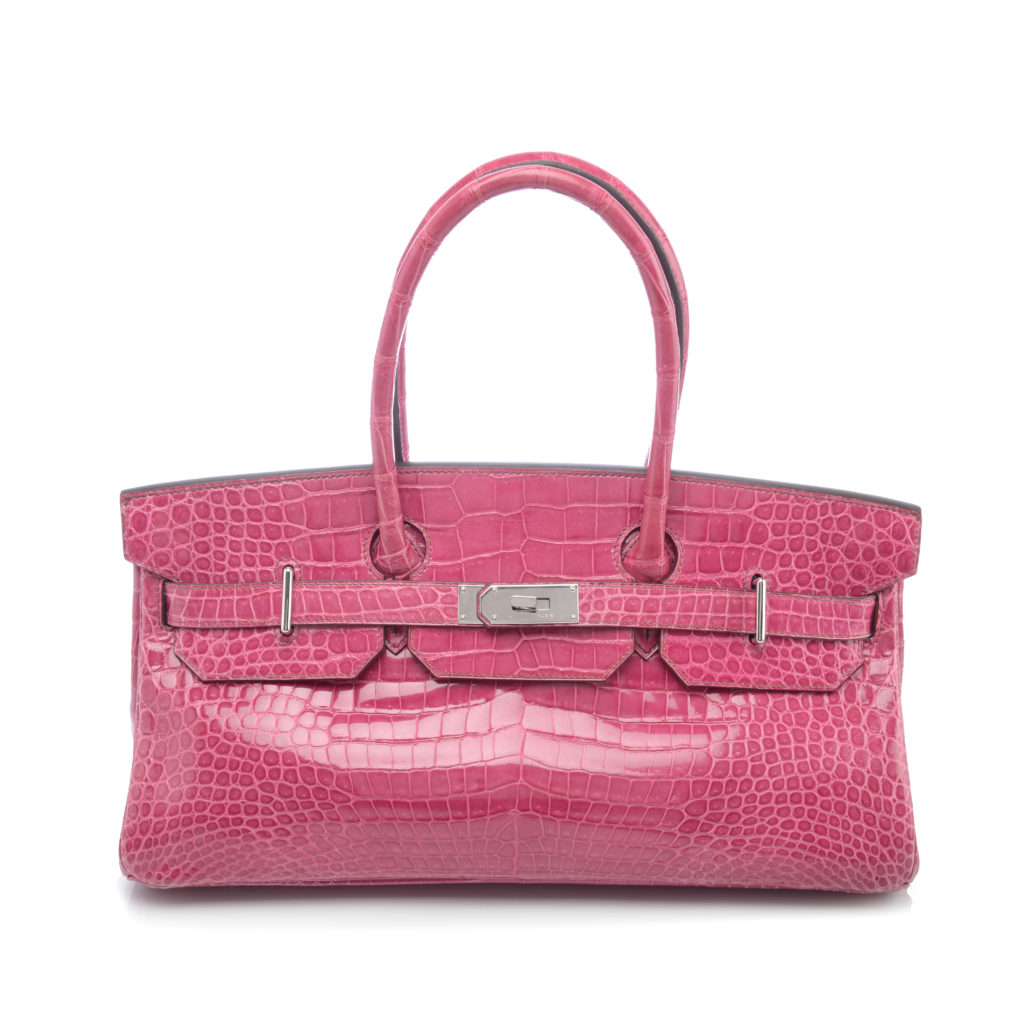 Hermès - Shiny Rose Tyrien Crocodile JPG Birkin I