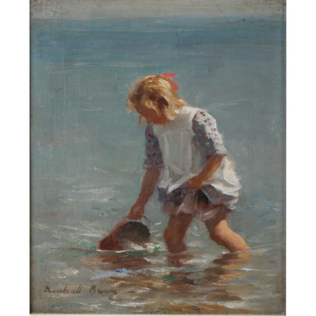 William Marshall Brown - Girl on the Beach